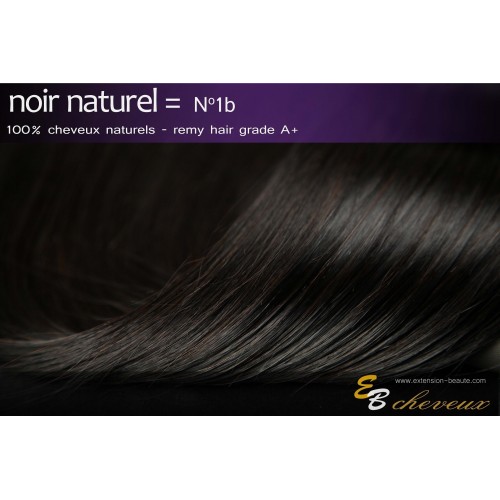 Tissage cheveux naturels lisse Noir naturel N°1B