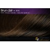 Tissage cheveux naturels lisse Brun clair N°4