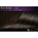 Extension à clips cheveux naturels Brun foncé N°2