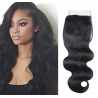 Top closure cheveux ondulé 4''X4'' 14 pouces (35 cm) couleur naturelle  …