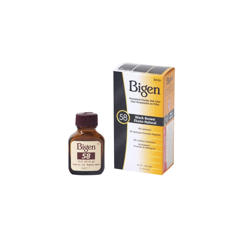 Bigen Dye 58 Hair Colour Black - Brown